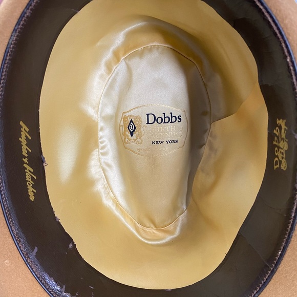 COPY - Dobbs New York Fedora Hat with Braid  Size 58.8 cm 7 1/4 - 7 3/8  Large - Picture 5 of 7